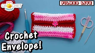 Crochet Gift Card Envelope - Jayda InStitches Live CAL - February 3, 2025