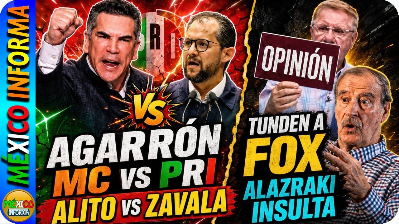 TUNDEN A VICENTE FOX. SE QUISO LUCIR E HIZO EL RIDÍCULO. AGARRÓN ENTRE PRI Y MC.