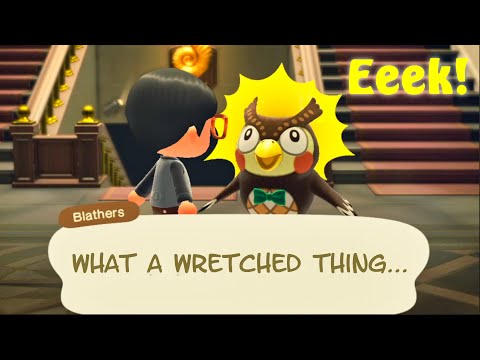 Animal Crossing: New Horizons - Blathers Reaction When We Donate Bugs to Museum Game Compilation