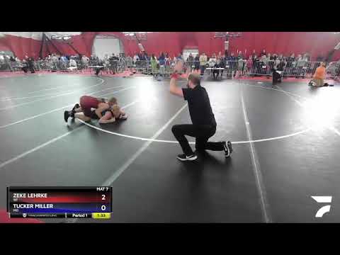 187 Lbs Round 1 - Zeke Lehrke, WI Vs Tucker Miller, MO 91c7