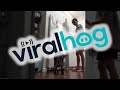 Doggo Jumps for Joy at Mealtime || ViralHog