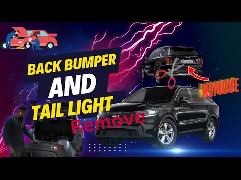 DIY 2022 KIA SORENTO How to remove the back bumper and tail light