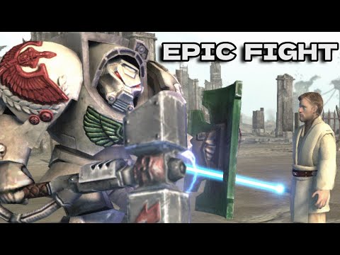 1 Terminator (Warhammer 40K) vs Obi-Wan & 10 Clones (Star Wars) - Who will Survive?
