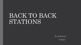 17E058 - Back to Back Stations