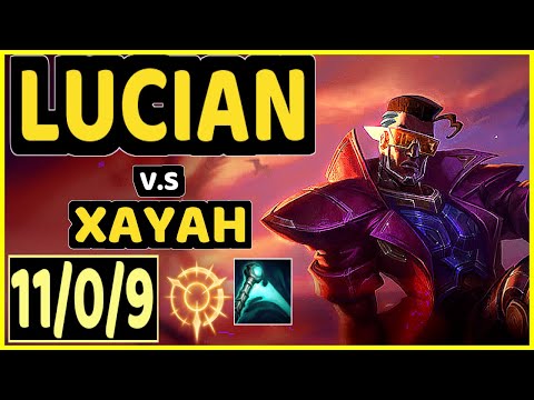 ARROW (LUCIAN) vs XAYAH - 11/0/9 KDA BOTTOM ADC CHALLENGER GAMEPLAY - NA
