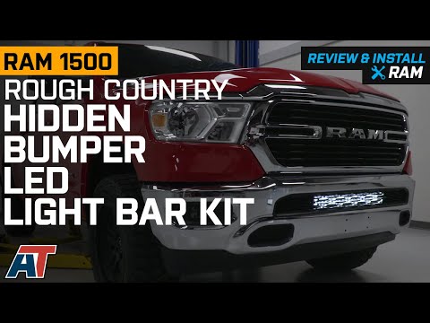 2019-2020 RAM 1500 Rough Country 20" Black Series LED Light Bar Hidden Bumper Kit Review & Install