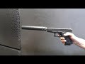 Glock 19 Gen 2 suppressed shooting with a Rugged Obsidian 45