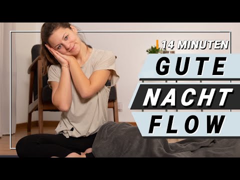 Gute Nacht Flow - Yoga zum Einschlafen (im Bett) | 14 Min