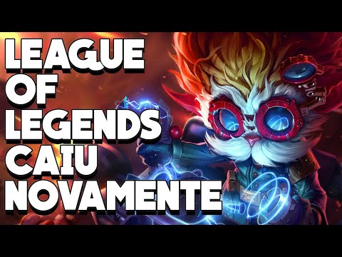 LEAGUE OF LEGENDS FOI DE BASE! SERVIDOR BR ESTÁ INDISPONÍVEL E JOGADORES ENFURECIDOS