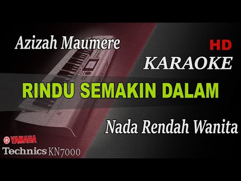 AZIZAH MAUMERE - RINDU SEMAKIN DALAM || KARAOKE