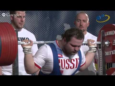 Goriachev Ivan squat 422,5kg@120kg, EC 2015, Chemnitz
