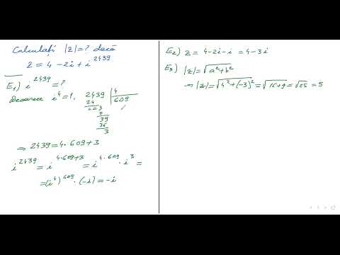 Numere complexe sub formă algebrică