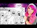 Coloring Sesame Street Halloween Coloring Pages Elmo And Cookie Monster Prismacolor Pencils