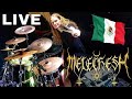 MELECHESH - deluge of delusional dream - live drum cam from san luis potosi - MEXICO