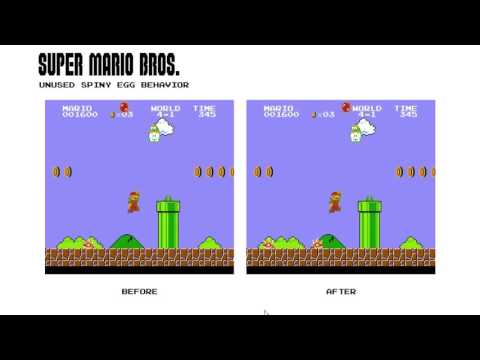 Super Mario Bros. Unused Spiny Egg Behavior