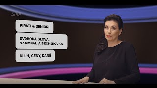 Piráti & senioři, Svoboda slova, samopal, becherovka a Česká televize, Dluhy, ceny, daně