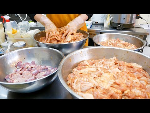 Tienda especializada en pollo frito ``Iroha Karaage'', una tienda en Sakai, Osaka, que se centra en preparaciones cuidadosamente preparadas y en cómo hacer karaage.
