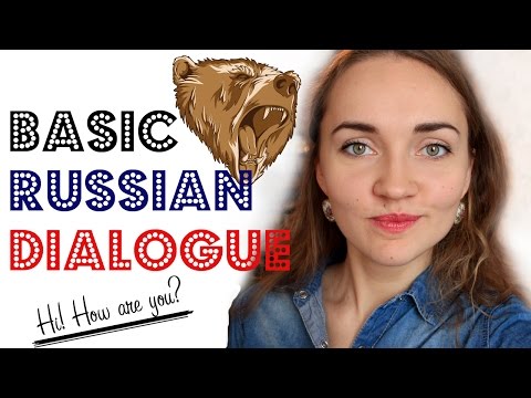 Basic Russian Dialogue - Hi! How are you? Video