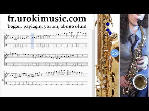 Saksafon tenor dersleri FROZEN - Let It Go Bölüm#1 um-723