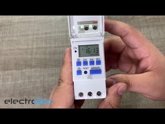Vídeo relacionado con GreenBlue GB104 - Programador eléctrico Digital Diario semanal Tipo Carril DIN 16A 250V 240 programas (1)