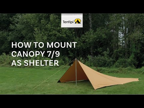 How to mount Tentipi Canopy 7/9 as shelter