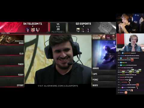 LS and Nemesis commentate SKT vs G2 - Game 1 - Semi-finals, Worlds 2019