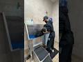 My first time trying a self serve dog wash #blackrussianterrier #doglife #dogshorts