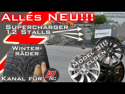 Alles NEU bei Reifen Reber - Tesla Supercharger gegenüber - Felgen fürs Model 3 - Winterräder