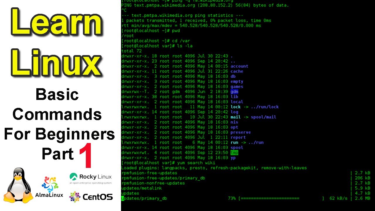 Basic Linux Commands Part 1 | myTechchannel100