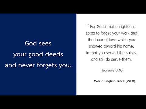 Word of God,  Understanding Hebrews 6:10 – God's Fairness and Promise