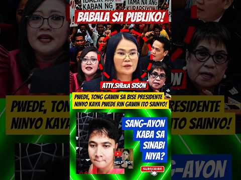 BABALA NI ATTY. SHEILA SISSON! Sang-Ayon Ka Ba Dito? 😱 #shorts
