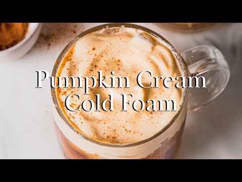 Pumpkin Cream Cold Foam Cold Brew Coffee (Copycat Starbucks Recipe)
