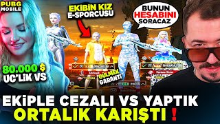EKİPLE CEZALI VS YAPTIK ORTALIK KARIŞTI - PUBG MOBİLE