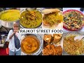 The BEST Street Food In RAJKOT Dal Pakwan Bhareli Bread Ghughra More