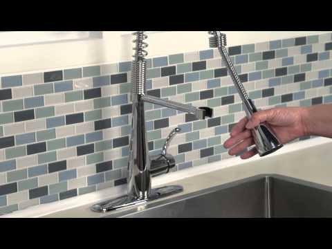 Quince® Single-Handle Pull-Down Dual-Spray Kitchen Faucet 2.2 gpm/8.3 L/min // OIL RUBBED BRONZE // YouTube Video