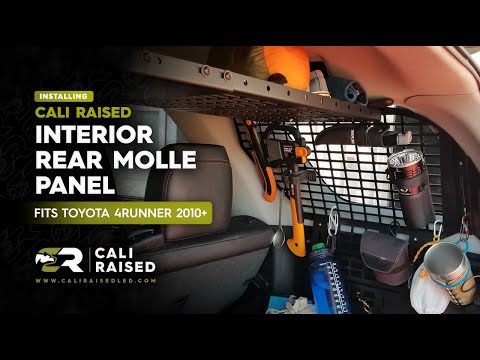 How to Install Interior Rear Molle Panel for 2010-2024 Toyota 4Runner | Cali Raised
