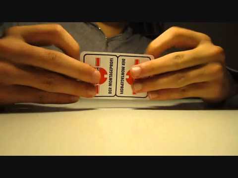 Zaubertrick: Karte schweben lassen