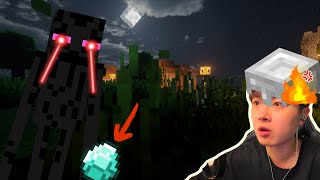 终界使者我恨你！！终于挖到钻石了！！制作了一套装备！《Minecraft 我的世界》#2