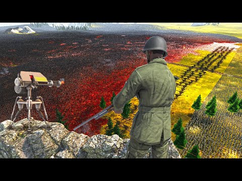 WW2 AMERICAN SOLDIERS VS 2 MILLION MONGOLIAN SOLDIERS !! ultimate Epic Battle Simulator 2 - UEBS 2