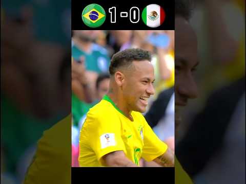 Brazil🇧🇷2-0🇲🇽Mexico FIFA World Cup 2018 Round Of 16 Full Match Highlight🥶💥😱#football #bismillah