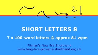 Short Letters 8 - Pitman's New Era Shorthand Dictation
