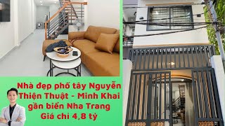 Hàng hiếm bán nhà đẹp phố tây Nguyễn Thiện Thuật - Nha Trang, gần biển, giá chỉ 4,8 tỷ