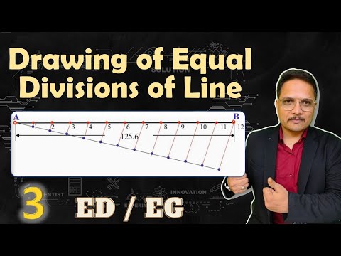 Equal division of line in Engineering Graphics Equal parts of line Use of roller scale