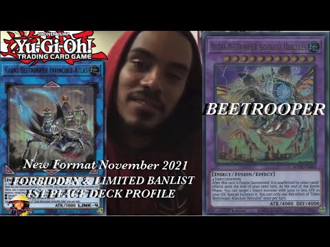 Yugioh new format November 2021 locals 1st place deck profile- beetrooper ft. maliciousLB-Rick Gomez