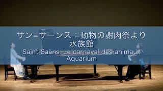 Download lagu 【２台ピアノ】サン=サーンス：「動物の謝肉祭」より　水族館 mp3
