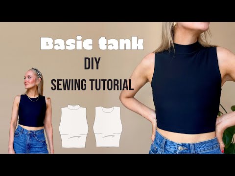 Basic tank sewing tutorial / easy DIY / with pattern / beginner-friendly