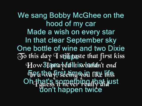 Just Don't Happen twice - Kenny Chesney lyrics