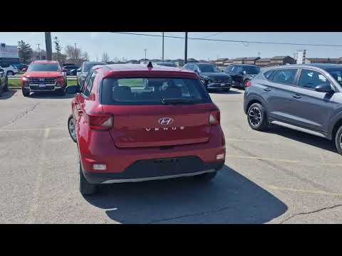2021 Hyundai Venue Essential Manual in Red for sale at Finch Hyundai in London, ON