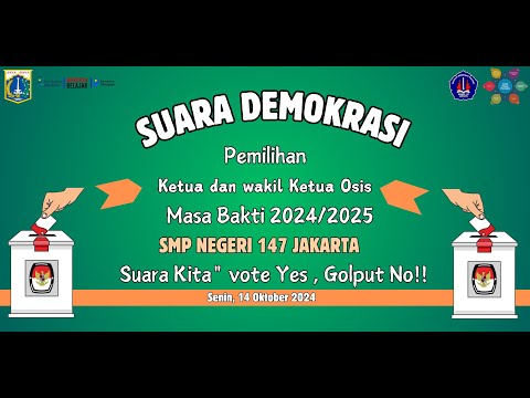 Pemilihan Ketua dan Wakil Ketua OSIS masa bakti 2024-2025
