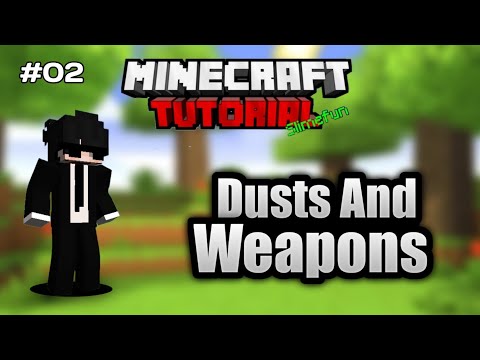 Minecraft SlimeFun Tutorial | Dusts And Weapons | Hindi | #episode2